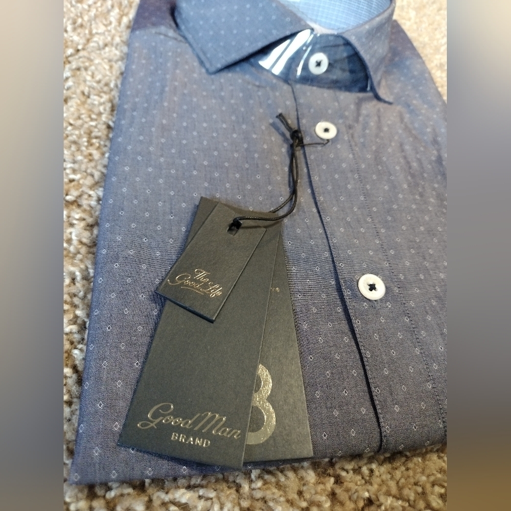 Good Man Brand Long Sleeve Button Down Shirt NWT - Picture 3 of 7